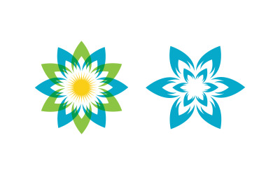 Doğa yaprak ekolojisi vegan konsept Logo illüstrasyonu v.67