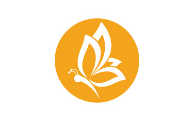 Шаблон дизайна логотипа Butterfly Beauty Vector v.38