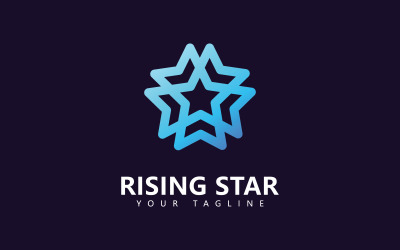 Yıldız logo tasarım şablonu, Basit Yıldız logo tasarımı V7