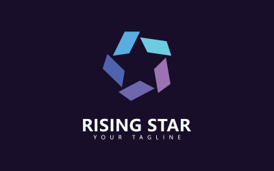 Yıldız logo tasarım şablonu, Basit Yıldız logo tasarımı V9