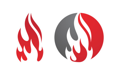 Flames Logo simgesi illüstrasyon vektör tasarım şablonu v.43