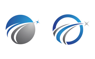 Hız daha hızlı simge logo vektör tasarım çizim şablonu v.7