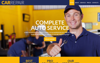 Адаптивний шаблон веб-сайту з ремонту автомобілів