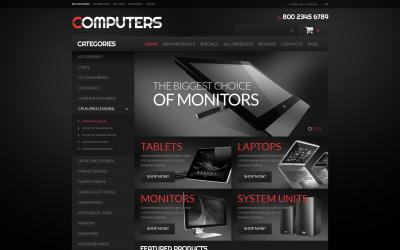 Computerhardware ZenCart-Vorlage