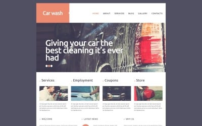 Joomla šablona pro mytí aut