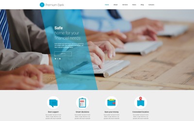 Joomla Vorlage namens "Financial Institution" #51395