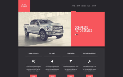 Modèle Web adaptatif pour site de réparation de voitures #51352
