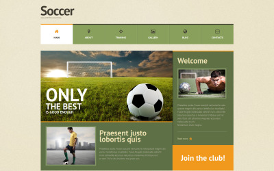 Motyw WordPress na temat piłki nożnej