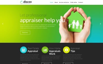 Responsive Website-Vorlage für Immobilienagenturen