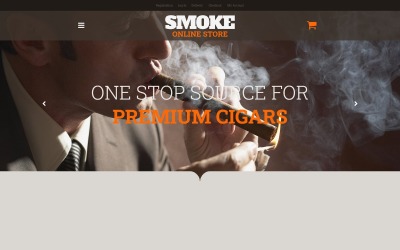Responsywny motyw WooCommerce Smoke Shop #51355