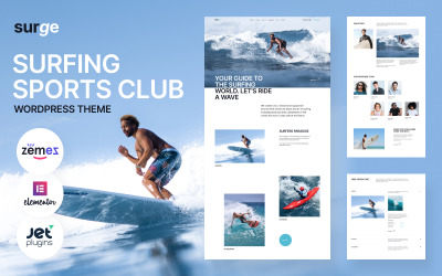 Surge - Surfing Sports Club WordPress Theme
