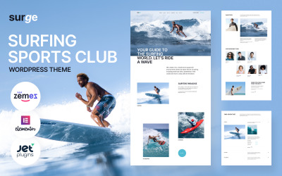 Surge - Thème WordPress du club de sports de surf