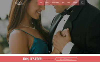Tema WordPress Responsive #51336 "Online Romance"