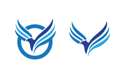 Eagle Hawk vinge ikon Mall logotyp design v.32