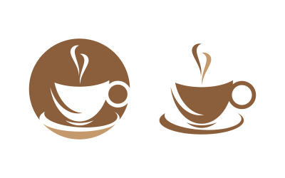 Koffiehuis logo sjablonen Vector ontwerp illustratie v.11