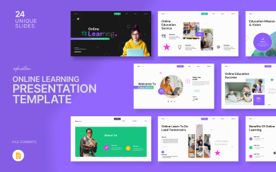 Modello di presentazione di Google per l&amp;#39;apprendimento online