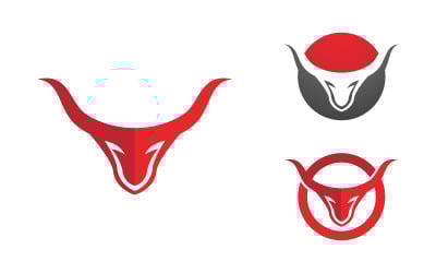 Taurus Horn Logo Template vector icon illustration design v.3