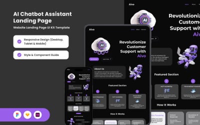 Aivo – AI Chat Assistant Landing Page