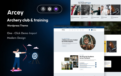 Arcey - Тема WordPress для клубу стрільби з лука та тренувань