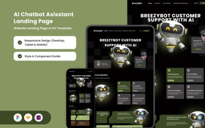 BreezyBot – KI-Chat-Assistent-Landingpage