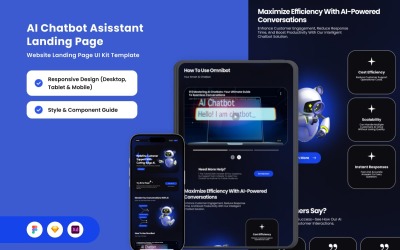 Цільова сторінка OmniBot – AI Chat Assistant