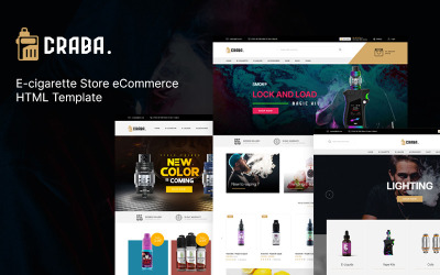 Craba - Cigar Store eCommerce HTML-mall