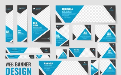 Natur webb banner set designmall