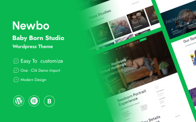 Newbo - Tema Wordpress para fotografia de recém-nascidos