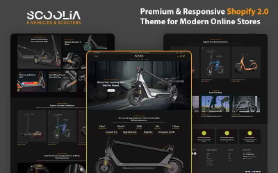 Scoolia – A jövőre kész Shopify téma elektromos robogókhoz és elektromos kerékpárokhoz