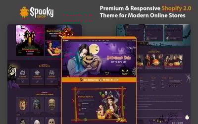 Spooky – Téma Shopify, které oživuje Halloween