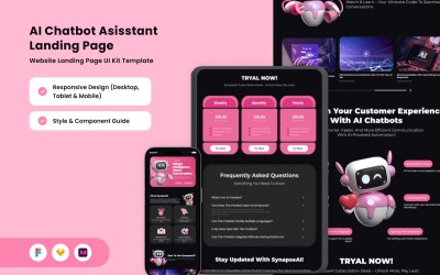 SynapseAI – AI 聊天助手登陆页面