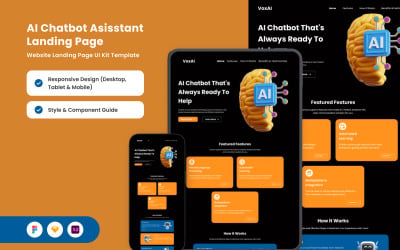 VoxAI – AI Chat Assistant Landing Page