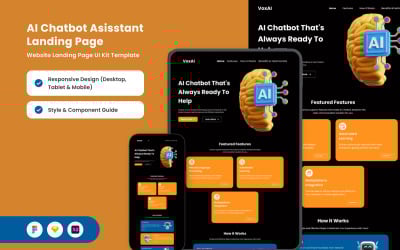 VoxAI – AI Chat Assistant-målsida