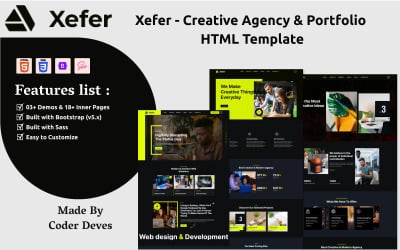 Xefer - Plantilla HTML para agencia creativa y portafolio