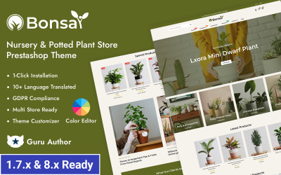Bonsai - Krukväxter och Nursery PrestaShop Responsive Theme