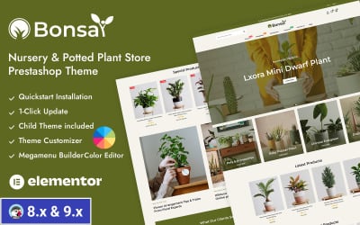 Bonsai - Pokojové rostliny a školka Responzivní téma PrestaShop