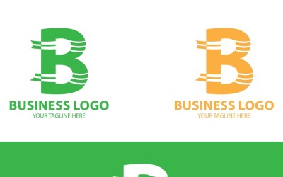 Dynamic Letter B Logo Design, Modern Branding with Motion Lines for Innovative Businesses