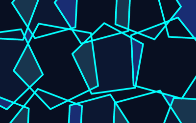 Geometric Design Blue Background Illustration