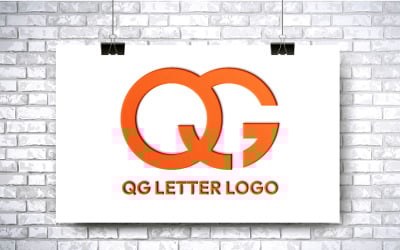 QG Letter Logo Design Concept Template