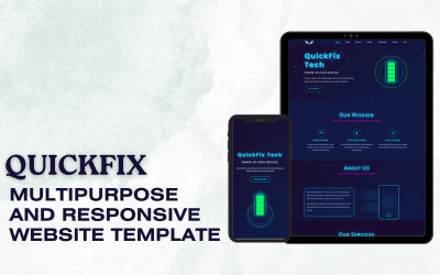 QuickFix – Technikai támogatási webhelysablon