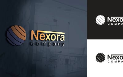 Техно-логотип Nexora Шаблон X