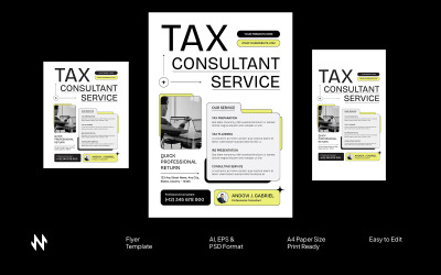 Флаер услуг налогового консультанта