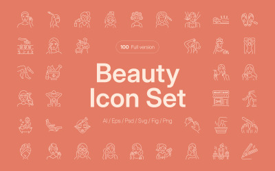 Moderní Krása Icon Art Set