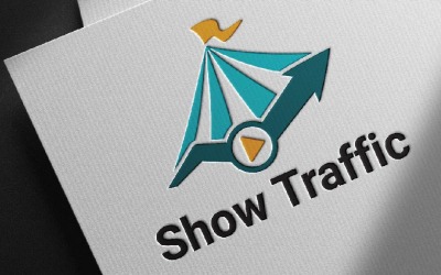Pokaż szablon logo Traffic Business Invest Up Arrow