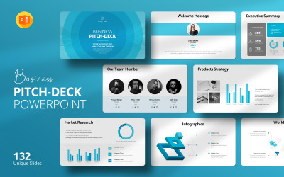 终极创业公司宣传文案 PowerPoint 模板 – 现代且适合投资者的设计