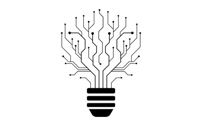 Digital Circuit Modern illustration design template v.23
