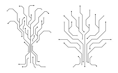 Digital Circuit Modern illustration design template v.33