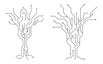 Digital Circuit Modern illustration design template v.34