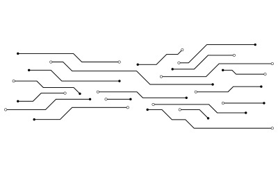 Digital Circuit Modern illustration designmall v.6