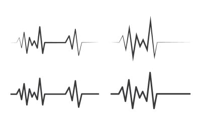 Heartbeat line icon Pulse Rate Monitor. Vector illustration v.8